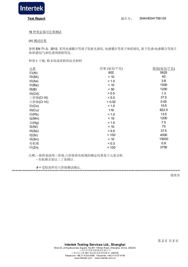 PG7 欧盟玩具安全标准检测